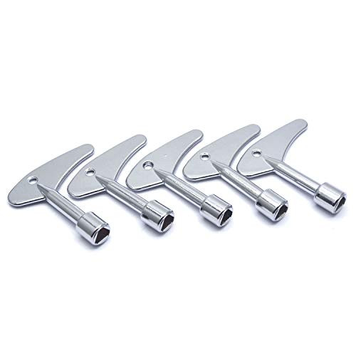 Tulead Inner Triangle Spanner Key Elevator Key Door Latch Triangle Door Lock Metal Door Release Key 2.4" x 2.2" Pack of 5