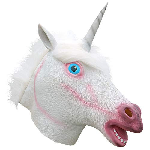 Halloween Costume Latex Unicorn Animal Mask Head Latex Toy Animal Head Mask for Halloween