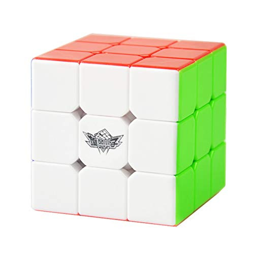 Vivi Do Cyclone Boys 3x3 Speed Cube Puzzles Colorful Stickerless Magic Cube Smooth Decompression Puzzle Toy 56mm(Feiwu Version)