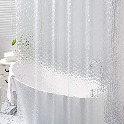 Beaverve Shower Curtain Liner - Heavy Duty Long Shower Liner with Hooks, Waterproof Clear Shower Curtain, 72 x 72 inches Beaverve Shower Curtain Liner - Heavy Duty Long Shower Liner with Hooks, Waterproof Clear Shower Curtain, 72 x 72 inches