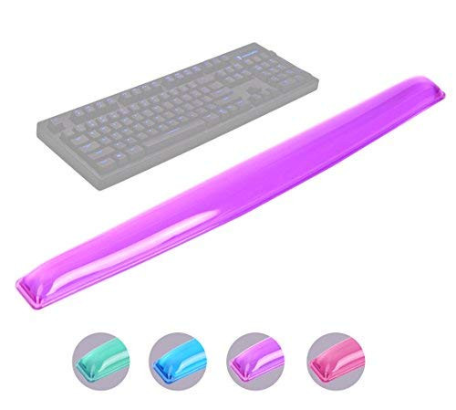 ABRONDA Silicone Gel Keyboard Wrist Rest Pad - Gel Keyboard Wrist Rest Pad & Mouse Wrist Rest Support for Office Gaming Computer Laptop Ergonomic Comfortable Pain Relief (Green Keyboard Pad)