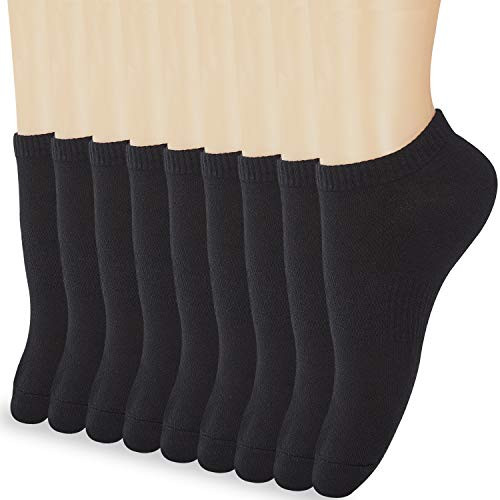 9 Pairs Women's Ankle Socks - Low Cut Socks No Show Cotton Athletic Black Socks 9 Pairs Women's Ankle Socks - Low Cut Socks No Show Cotton Athletic Black Socks