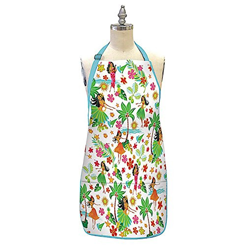 Hawaiian Style 100% Cotton Twill Fabric Apron Island Hula Honeys