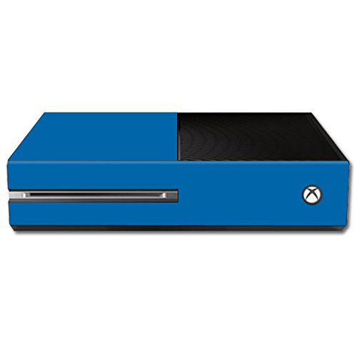MightySkins Skin Compatible with Microsoft Xbox One Console wrap Sticker Skins Solid Blue