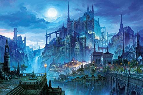 CHengQiSM 1000 Piece Puzzles Wooden Jigsaw Puzzle for Adult (Castle in The Night)