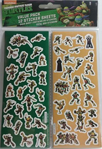 Teenage Mutant Ninja Turtles 12 Sticker Sheets Party Favors