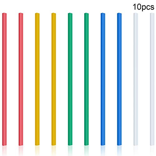 10 Pieces Binding Bars Slide Grip Binding Bars Report Cover A4 Spine Bars for School and Office, 12 Inch, 40 Sheet Capacity (5 Colors)