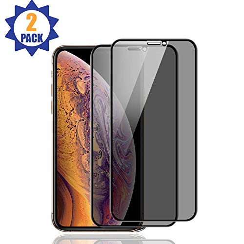 RoosterCo Privacy Screen Protector for iPhone XR, Anti Spy Tempered Glass Screen Protectors Film, Full Coverage,Easy Installation,Full Screen(6.1")(2pack)