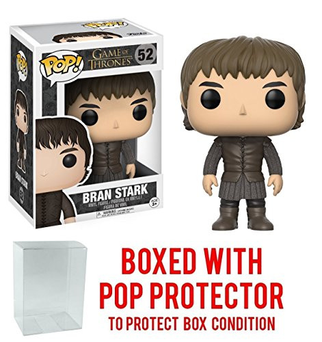 Funko Pop! Game of Thrones: GOT - Bran Stark #52 Vinyl Figure (Bundled with Pop BOX PROTECTOR CASE)