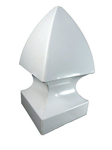 5" Vinyl Post Cap Gothic Style Post Caps - Vinyl Fence Post Caps for 5" x 5" Vinyl Fence Post - White PVC/Vinyl Fence Post Cap