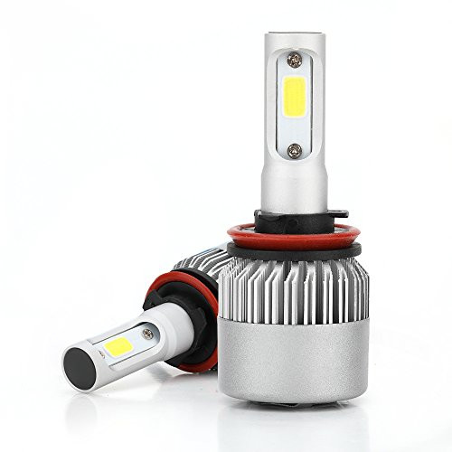 Greshare LED Headlight Bulbs, Headlamps All-in-One Conversion Kit - 100W,8000LM,6000K Cool White. (H8/H9/H11)