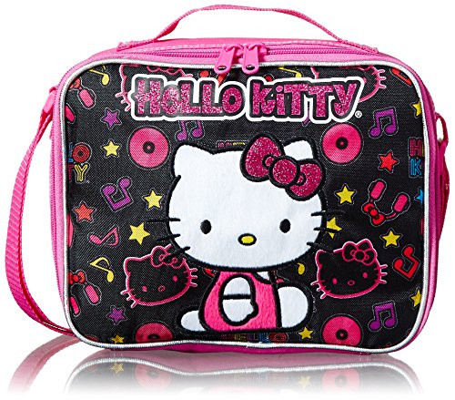 Black Felt Hello Kitty Lunch Bag - Hello Kitty Lunch Box Black Felt Hello Kitty Lunch Bag - Hello Kitty Lunch Box