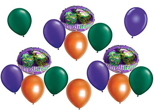 Mardi Gras 15 Balloon Party Pack