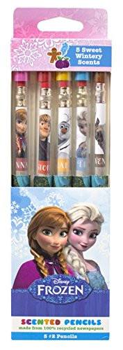 Scentco Disney Frozen Smencils - HB #2 Scented Pencils, 5 Count