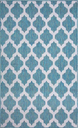 Hampton MF2046 Milana Home Indoor/Outdoor, 30x48, Ocean Blue