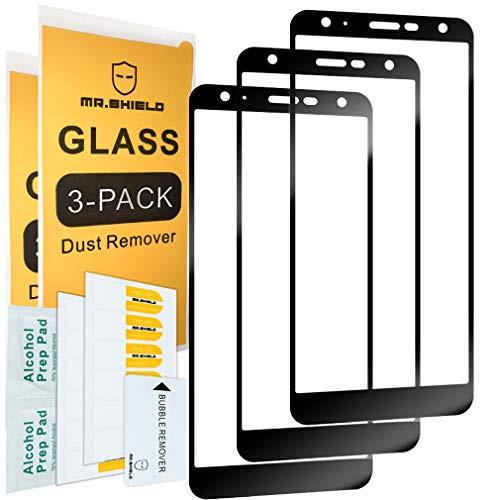 [3-Pack]-Mr.Shield for LG K40 [Japan Tempered Glass] [9H Hardness] [Full Screen Glue Cover] Screen Protector with Lifetime Replacement