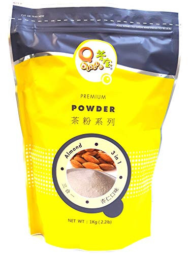 Qbubble 3 in 1 Bubble Tea Powder, Almond, 2.2 Pound