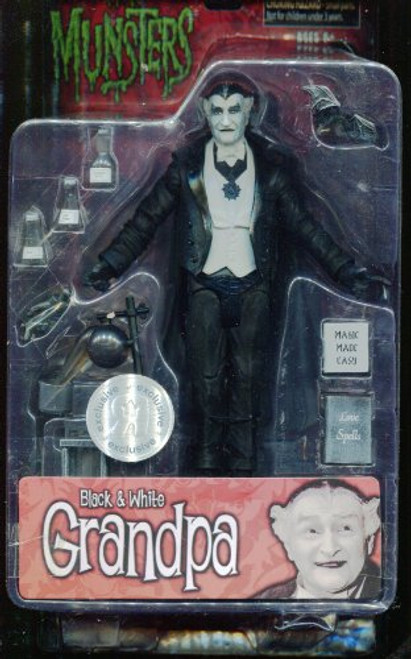 The Munsters ** Grandpa Action Figure ** Black & White Series The Munsters ** Grandpa Action Figure ** Black & White Series