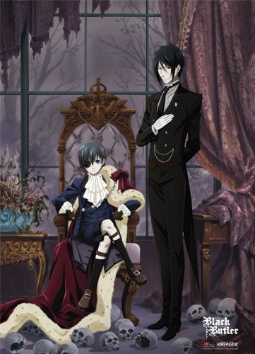Great Eastern Black Butler Ciel with Cloak Fabric Poster