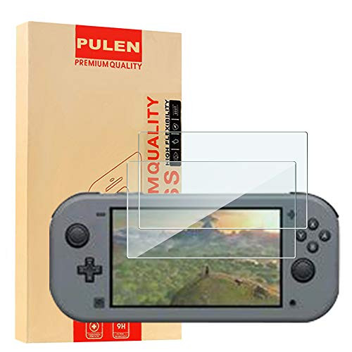 (2-Pack) PULEN for Nintendo Switch Lite Screen Protector,HD Clear Anti-Scratch Bubble Free Anti-Fingerprints 9H Hardness Tempered Glass