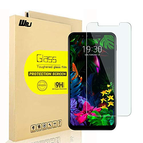 [2-Pack] WRJ for LG G8s ThinQ Screen Protector, HD Clear Protector [Anti-Scratch] [Anti-Fingerprint] [No-Bubble] [Case-Friendly], 9H Hardness Tempered Glass Screen Film for LG G8s ThinQ