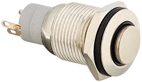 Uxcell 24 VDC LED Light 5 Pins SPDT Latching Round Push Button Switch