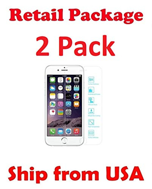 iPhone 6, 6S Plus Screen Protector Glass, eTECH [2 Pack] Tempered Glass Screen Protector for Apple iPhone 6S Plus, iPhone 6 Plus [5.5" inch] 2015 2014  Bubble Free, Case Friendly, HD Crystal Clear