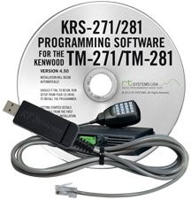 RT Systems Original KRS-271/281 USB Software (Version 4.50) and USB Programming Cable (USB-K5D) for the TM-271A and TM-281A