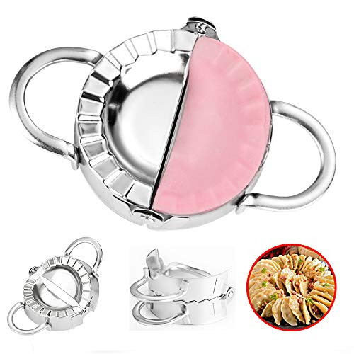 3.74" Large Dumpling Maker Stainless Steel Dumpling Empanada Pie Ravioli Press Dumpling Wrappers Mold Kitchen Accessories (Large)