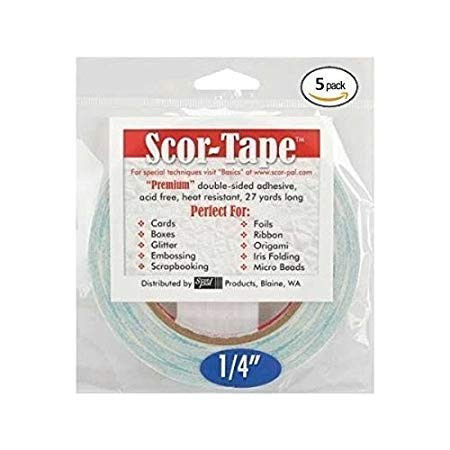 Scor-Tape 1/4" X 27yds (5 Rolls)