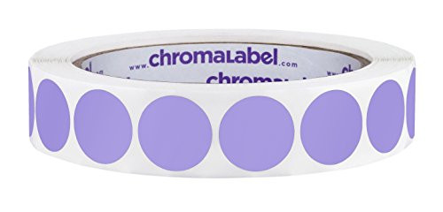 ChromaLabel 3/4 inch Color-Code Dot Labels | 1,000/Roll (Lavender)