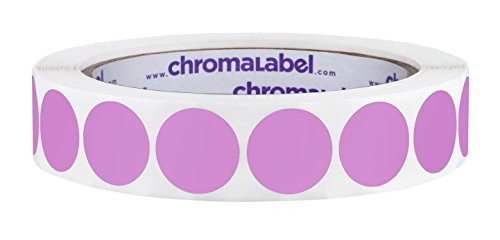 ChromaLabel 3/4 inch Color-Code Dot Labels | 1,000/Roll (Violet)