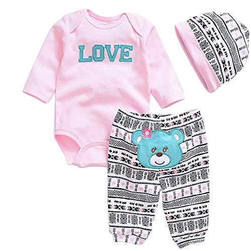 OCSDOLL Reborn Baby Dolls Clothes Outfit Newborn Reborn Babies Clothing for 20-22" Doll