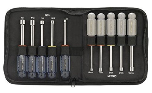 Craftsman Inch and Metric 10 pc. Nut Driver Set in Zippered Case 9-50209