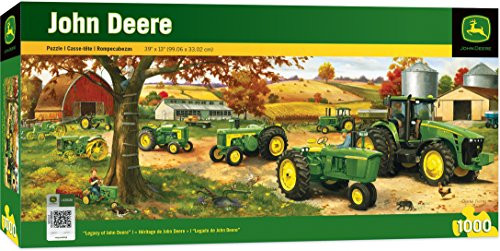MasterPieces John Deere Legacy - Model B Tractors 1000 Piece Panoramic Jigsaw Puzzle by Charles Freitag
