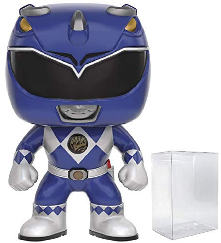 Power Rangers Funko Pop! TV: Mighty Morphin Blue Ranger #363 Vinyl Figure (Bundled with Pop Box Protector CASE)