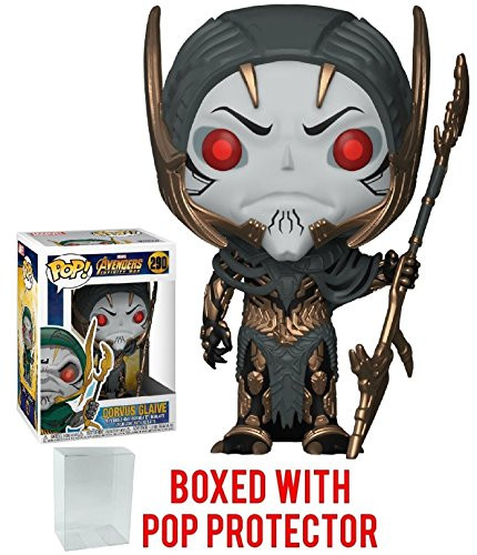 Funko Pop! Marvel: Avengers Infinity War - Corvus Glaive Vinyl Figure (Bundled with Pop Box Protector Case)