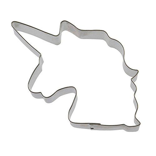 Unicorn Head With Mane Cookie Cutter 5 in B1683 - Foose Cookie Cutters - USA Tin Plate Steel Unicorn Head With Mane Cookie Cutter 5 in B1683 - Foose Cookie Cutters - USA Tin Plate Steel