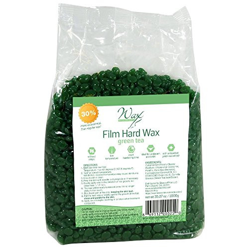 Wax Necessities Film Hard Wax Beads - Green Tea 35.27 oz (1000g)