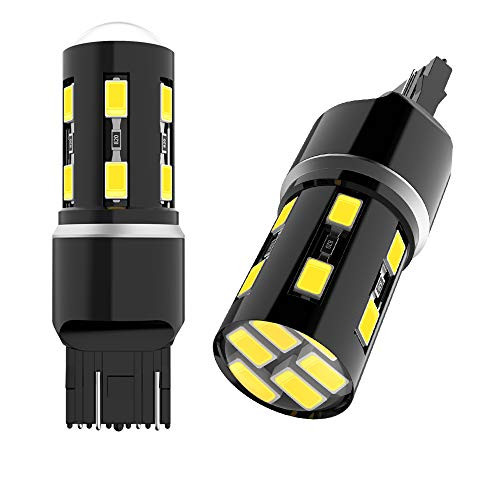2PCS Newest 7443 Led Bulbs,7440 7441 Car Brake Lights,18SMD 5630 Chipsets T20 W21W 7443 7440 Replacement Led Bulbs For Backup Reverse Lights,Brake Lights,Tail Lights,Turn Signal Lights,White 6000K