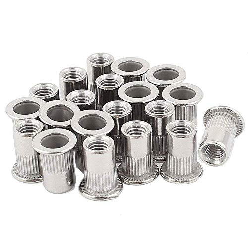 20pcs 5/16''-18 Rivet Nuts Stainless Steel Threaded Insert Nutsert Rivnuts 5/16-18UNC Body ? 13.4mm