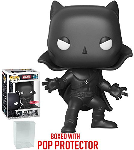 Funko Pop! Marvel: Black Panther - 1966 Mask & Cape Black Panther #311 Target Exclusive Vinyl Figure (Bundled with Pop Box Protector Case)