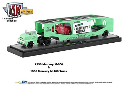 M2 Machines Auto Hauler 33 1956 Mercury M600 Truck & 56 Mercury M100