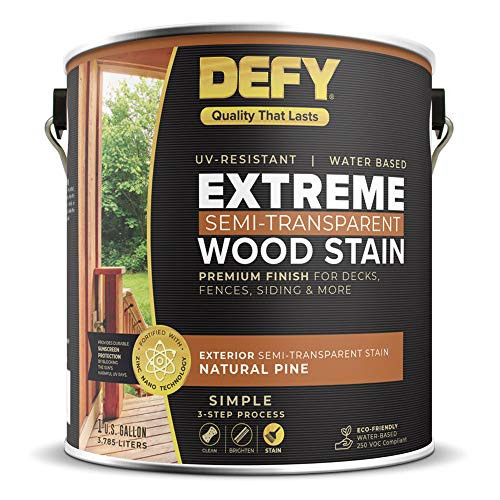 Defy Extreme Wood Stain Natural Pine 1-gallon Defy Extreme Wood Stain Natural Pine 1-gallon