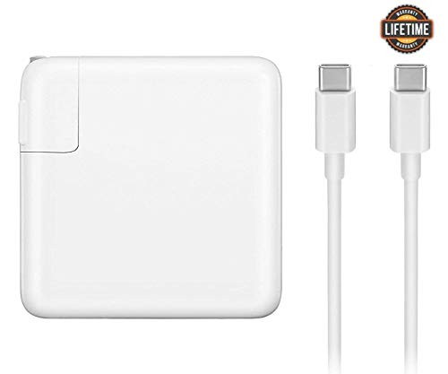 61W USB-C Power Adapter Charger - Compatible with 2016 2017 to Current MacBook Pro 13 Inch Replacement USB-C AC Supply Charger (USB-C Cable Included) 61W USB-C Power Adapter Charger - Compatible with 2016 2017 to Current MacBook Pro 13 Inch Replacement USB-C AC Supply Charger (USB-C Cable Included)