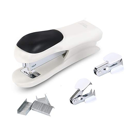 Stapler Value Pack Includes Staples & Staple Remover 20 Sheets Capacity (White)