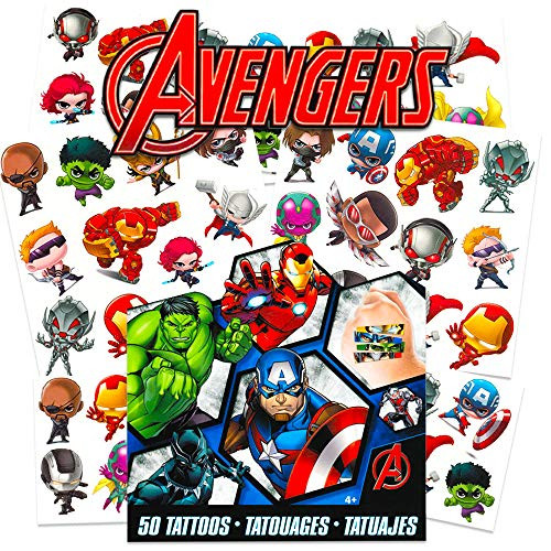 Marvel Avengers Temporary Tattoos for Kids (Avengers)