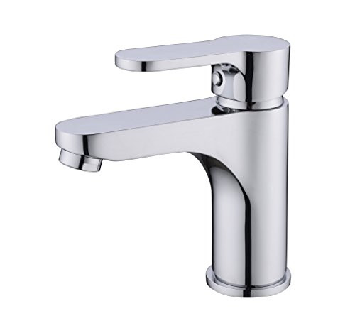 Bathroom Sink Faucet Single Handle/Chrome Finish Brass Basin Mixer Lavatory Faucet One Hole Deck Mount