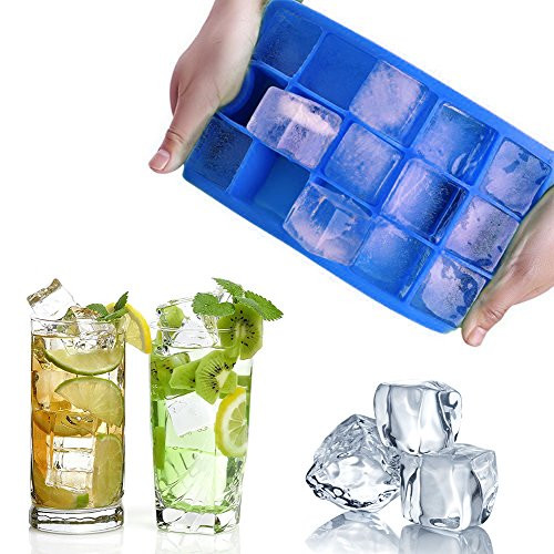 Ice Cube Trays - Easy Release Silicone Ice Cube Mold -Ice Cube Maker for Whiskey, Cocktail and More - 1 Pack