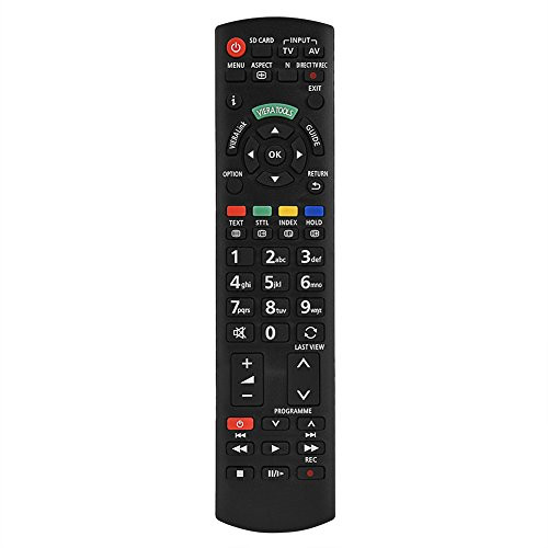 Richer-R Replacement Smart TV Remote Control, Universal Television Controller for Panasonic N2QAYB000487 Black